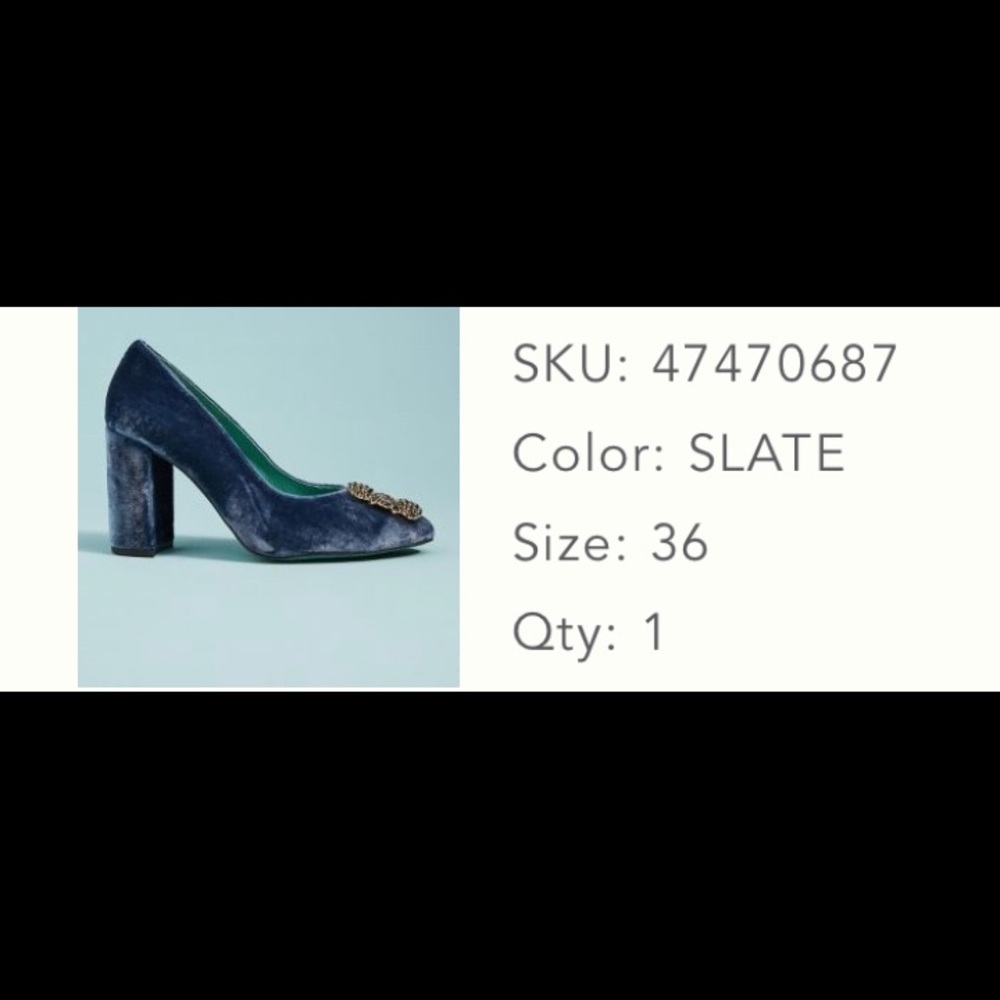 LAB Velvet Brooch Heels - Picture 2 of 9